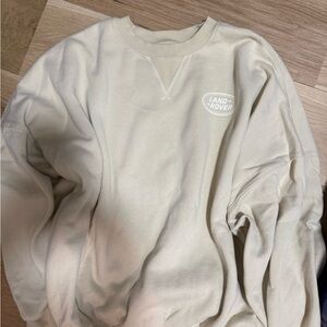 Cream Pacsun Land Rover Sweater